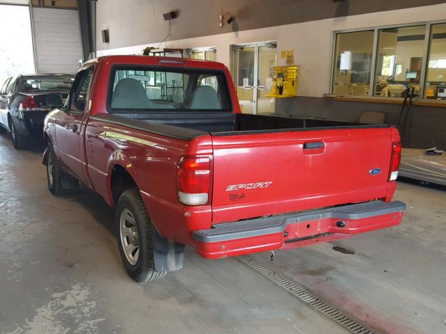 1FTYR10CXYTA36460 - 2000 FORD RANGER RED photo 3