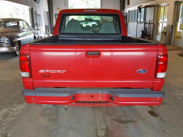 1FTYR10CXYTA36460 - 2000 FORD RANGER RED photo 6