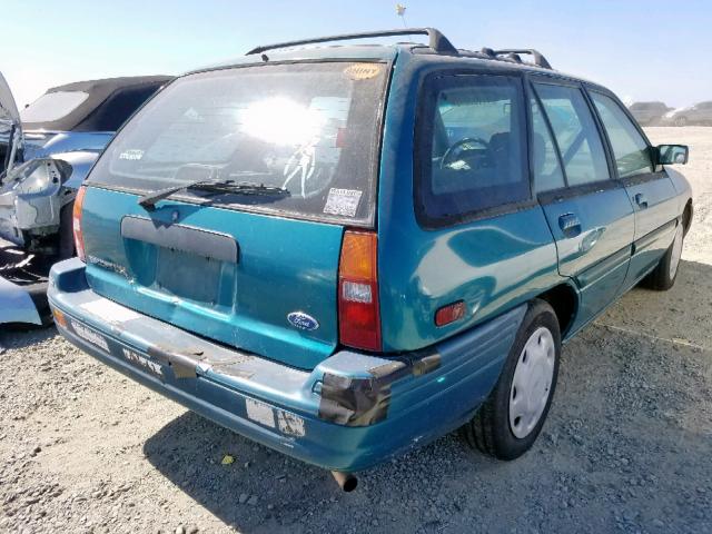 1FARP15J7RW198165 - 1994 FORD ESCORT LX GREEN photo 4