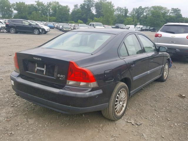 YV1RS58D222194831 - 2002 VOLVO S60 2.4T BLACK photo 4