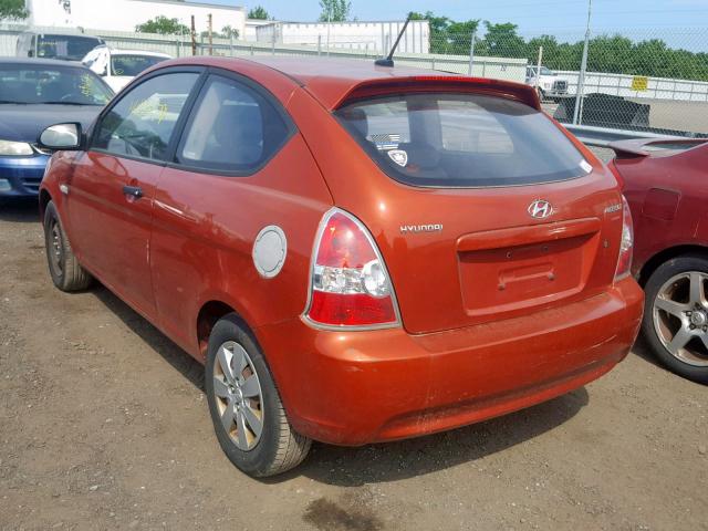 KMHCM36CX9U138151 - 2009 HYUNDAI ACCENT GS RED photo 3