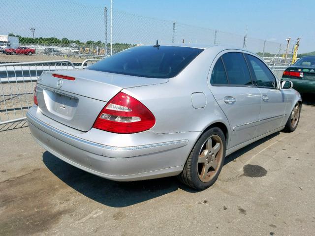 WDBUF65J35A727556 - 2005 MERCEDES-BENZ E 320 SILVER photo 4