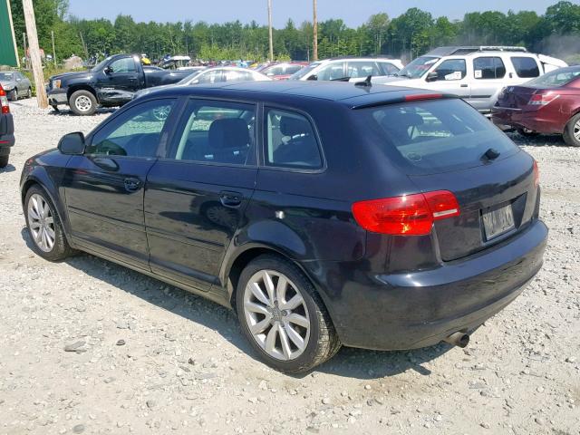 WAUKF78P69A108953 - 2009 AUDI A3 2.0T QU BLACK photo 3