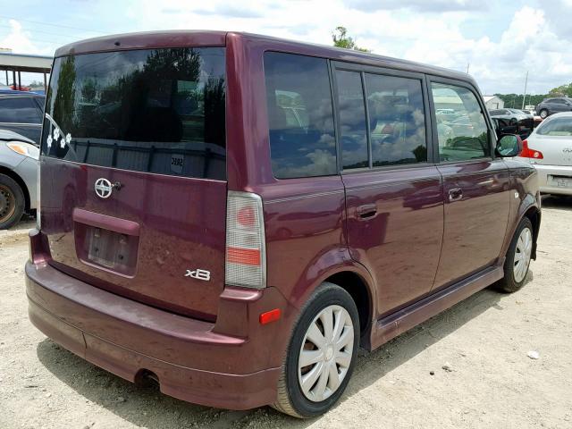 JTLKT324650171106 - 2005 TOYOTA SCION XB 勃艮第红 照片 4