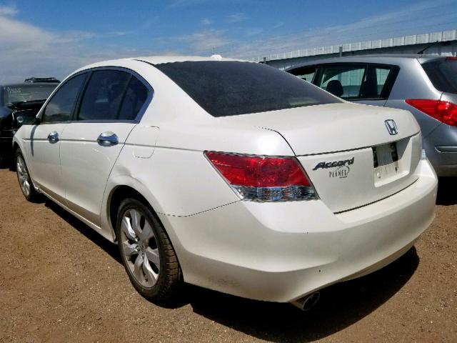 1HGCP3F89AA017240 - 2010 HONDA ACCORD EXL WHITE photo 3