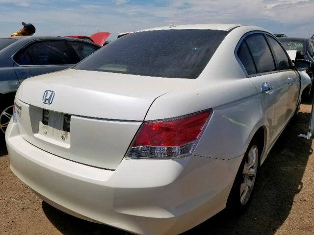 1HGCP3F89AA017240 - 2010 HONDA ACCORD EXL WHITE photo 4