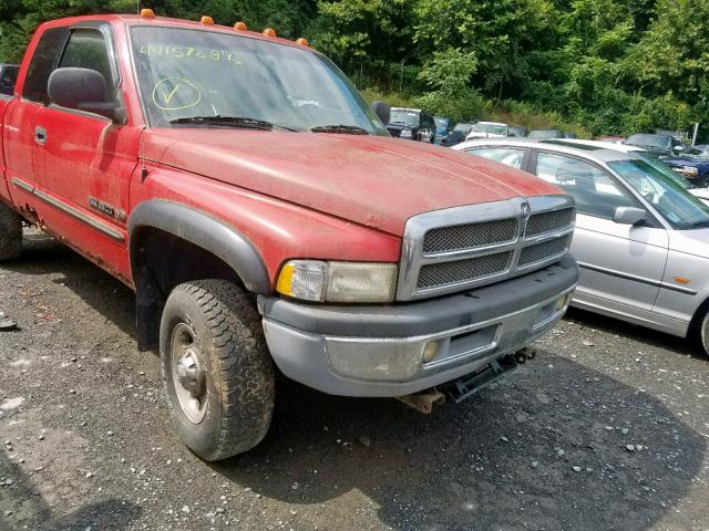 1B7KF23W61J595838 - 2001 DODGE RAM 2500 RED photo 9