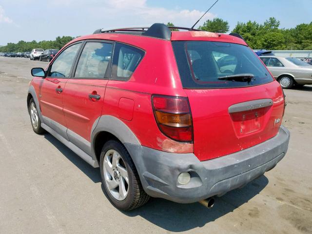 5Y2SL628X4Z470138 - 2004 PONTIAC VIBE RED photo 3