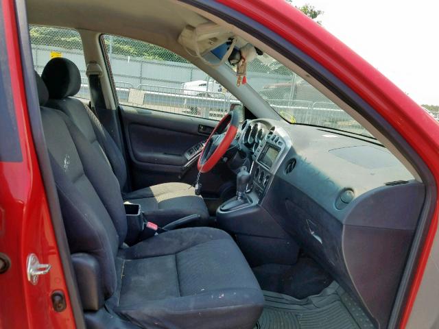 5Y2SL628X4Z470138 - 2004 PONTIAC VIBE RED photo 5