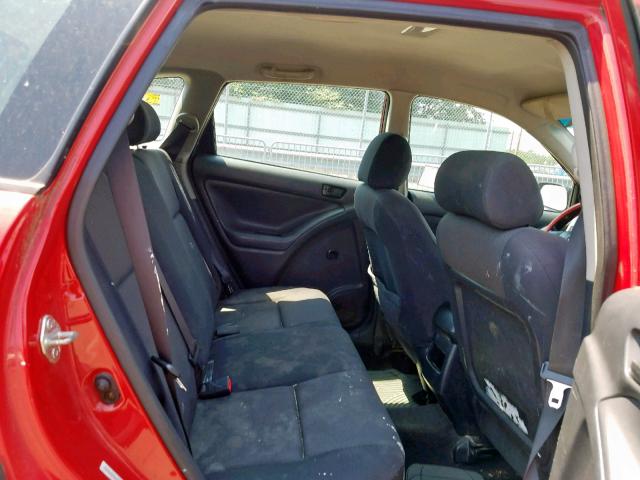 5Y2SL628X4Z470138 - 2004 PONTIAC VIBE RED photo 6