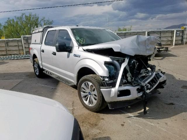 1FTEW1EP2JKF40925 - 2018 FORD F150 SUPER SILVER photo 1