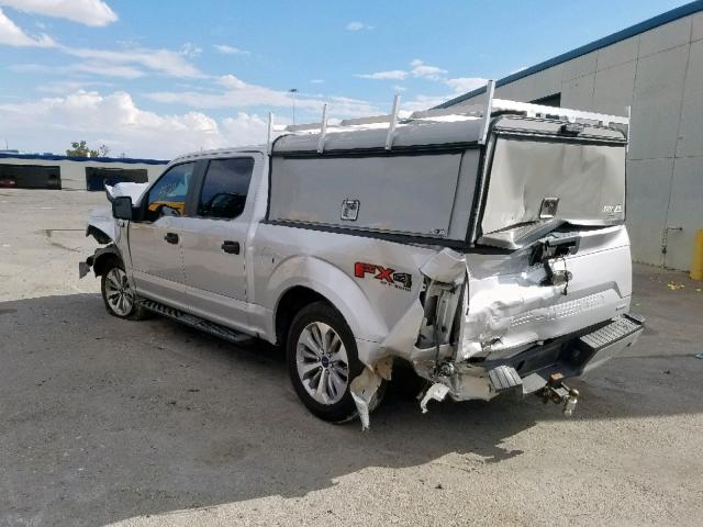 1FTEW1EP2JKF40925 - 2018 FORD F150 SUPER SILVER photo 3