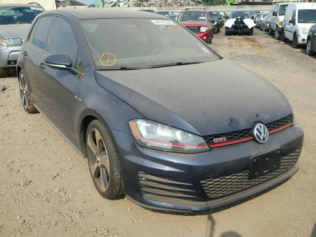 3VW447AU9HM049915 - 2017 VOLKSWAGEN GTI S/SE BLUE photo 1