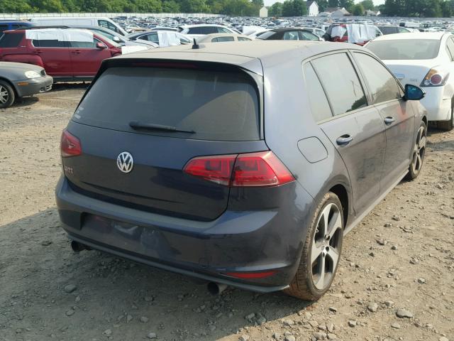 3VW447AU9HM049915 - 2017 VOLKSWAGEN GTI S/SE BLUE photo 4