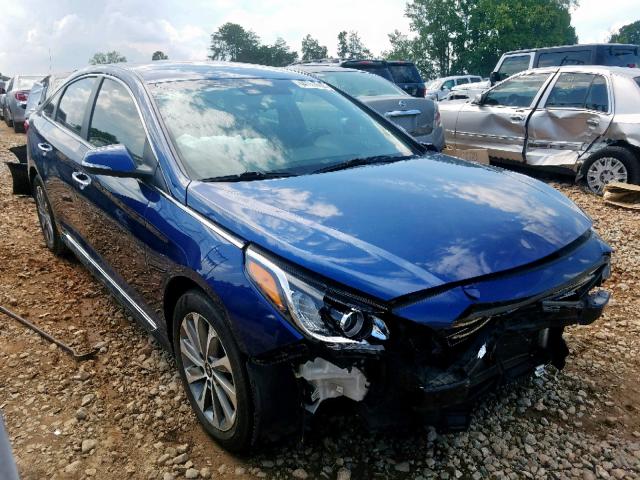 5NPE34AF5FH068958 - 2015 HYUNDAI SONATA SPO BLUE photo 1