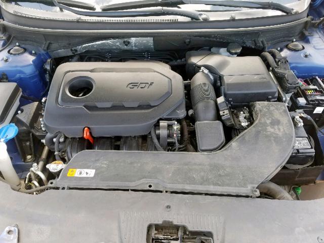 5NPE34AF5FH068958 - 2015 HYUNDAI SONATA SPO BLUE photo 7