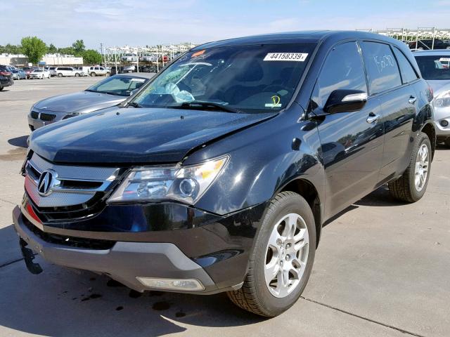 2HNYD28219H525628 - 2009 ACURA MDX BLACK photo 2