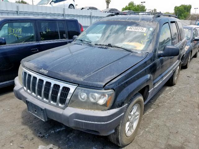 1J4GW48S61C504024 - 2001 JEEP GRAND CHER BLACK photo 2