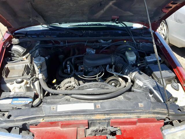 1GNDT13X53K148989 - 2003 CHEVROLET BLAZER RED photo 7