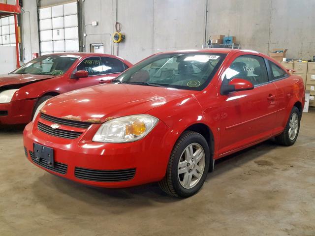 1G1AL15F967880980 - 2006 CHEVROLET COBALT LT RED photo 2