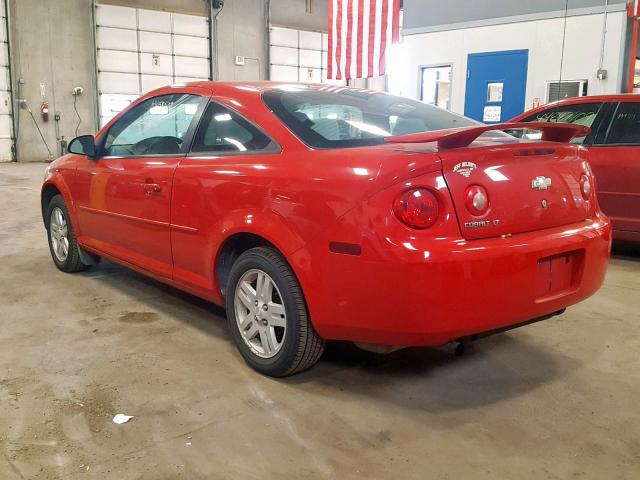 1G1AL15F967880980 - 2006 CHEVROLET COBALT LT RED photo 3