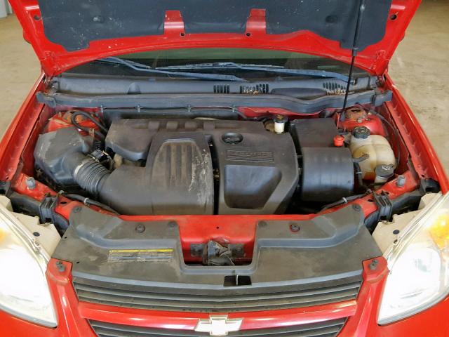 1G1AL15F967880980 - 2006 CHEVROLET COBALT LT RED photo 7