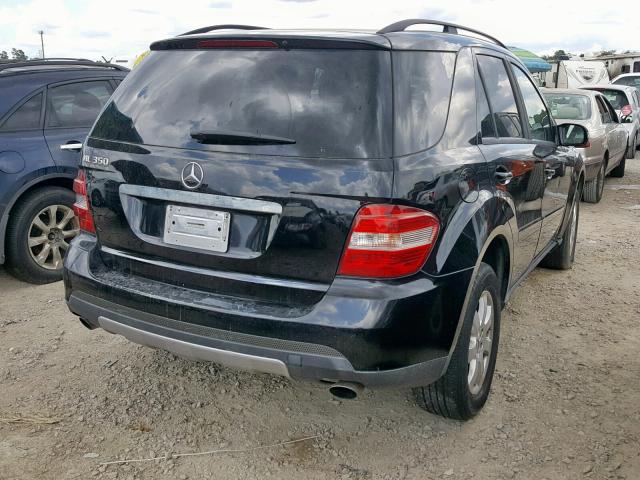 4JGBB86E66A006307 - 2006 MERCEDES-BENZ ML 350 BLACK photo 4