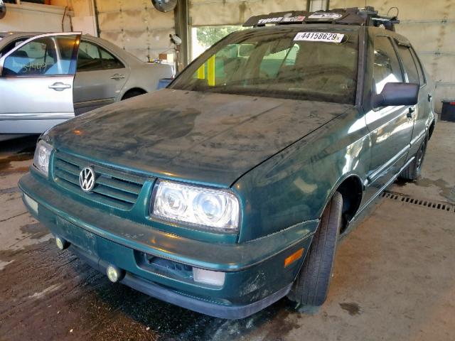 3VWRA81H7TM040372 - 1996 VOLKSWAGEN JETTA GL GREEN photo 2