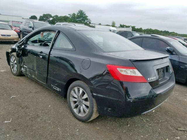 2HGFG12989H516804 - 2009 HONDA CIVIC EXL BLACK photo 3