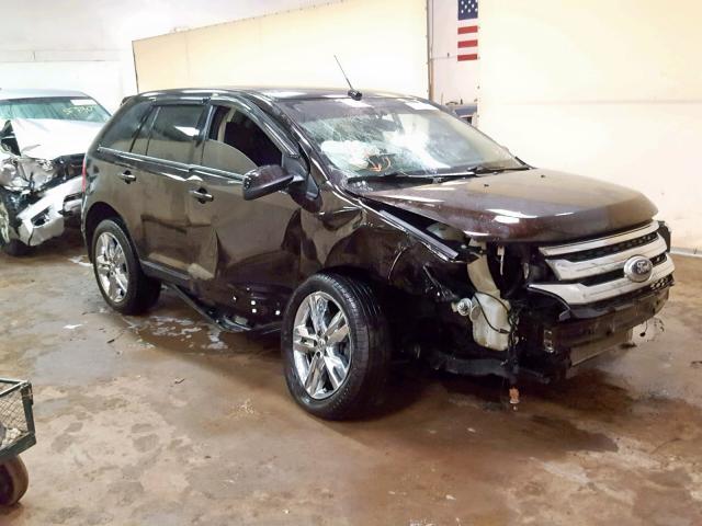 2FMDK3JC7DBB46546 - 2013 FORD EDGE SEL BLACK photo 1