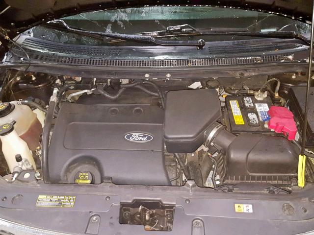 2FMDK3JC7DBB46546 - 2013 FORD EDGE SEL BLACK photo 7