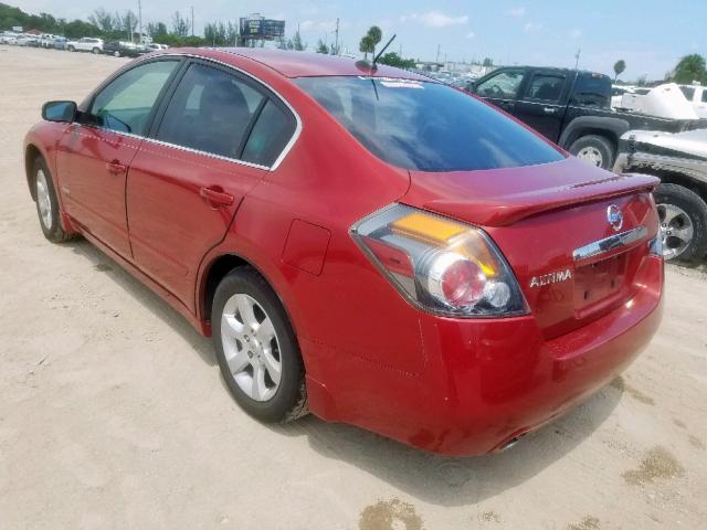 1N4CL21E29C120345 - 2009 NISSAN ALTIMA HYB RED photo 3