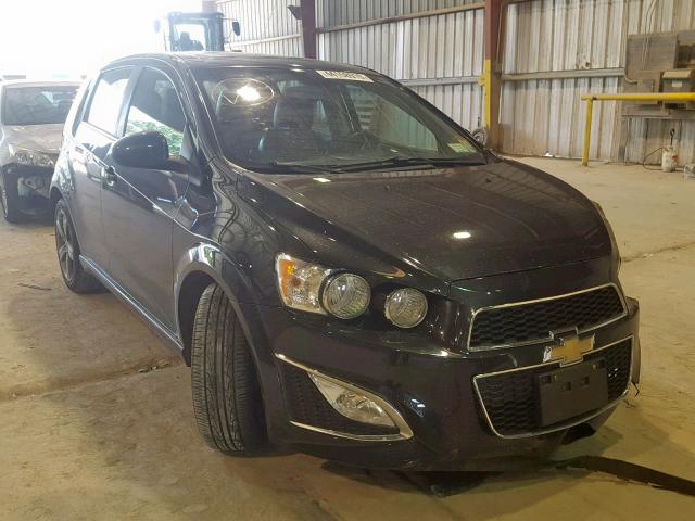 1G1JH6SB0D4190808 - 2013 CHEVROLET SONIC RS BLACK photo 1