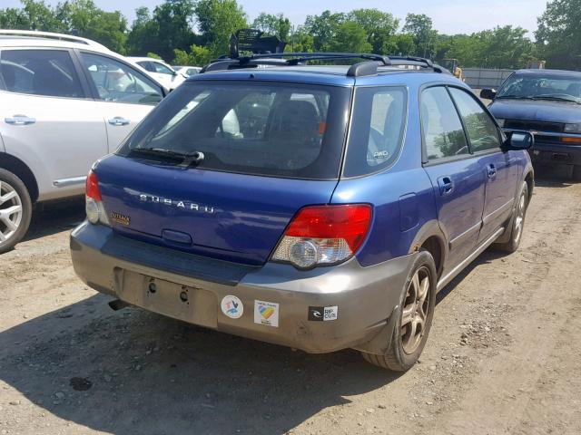 JF1GG68594H814173 - 2004 SUBARU IMPREZA OU BLUE photo 4