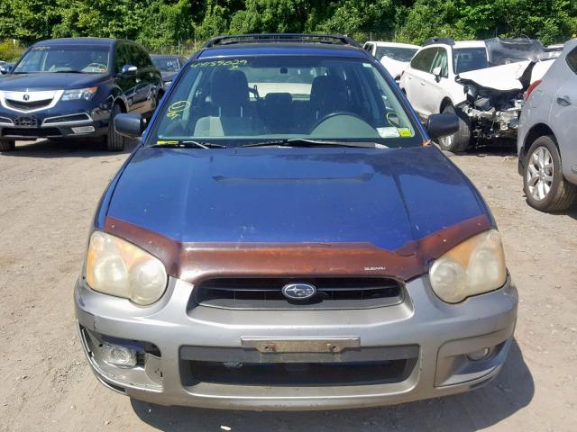 JF1GG68594H814173 - 2004 SUBARU IMPREZA OU BLUE photo 9