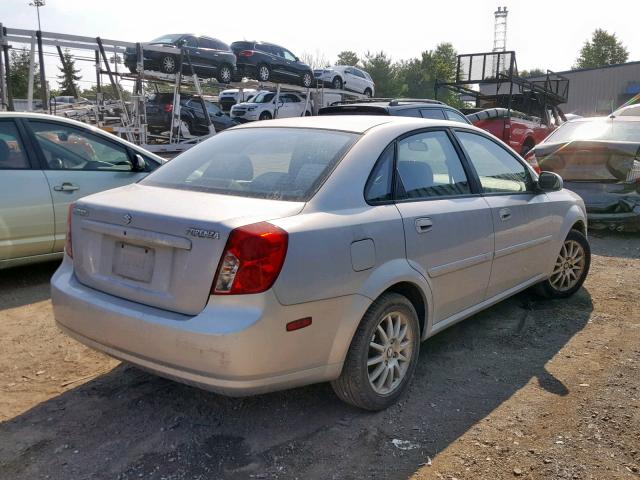 KL5JJ52Z84K982578 - 2004 SUZUKI FORENZA LX GRAY photo 4