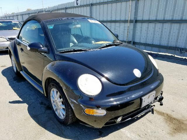 3VWCM31Y85M302175 - 2005 VOLKSWAGEN NEW BEETLE BLACK photo 1