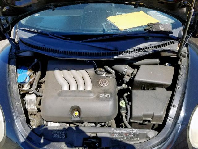 3VWCM31Y85M302175 - 2005 VOLKSWAGEN NEW BEETLE BLACK photo 7