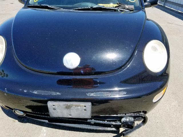 3VWCM31Y85M302175 - 2005 VOLKSWAGEN NEW BEETLE BLACK photo 9