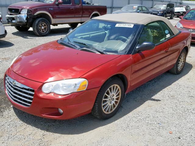 1C3EL55R56N203242 - 2006 CHRYSLER SEBRING TO RED photo 2