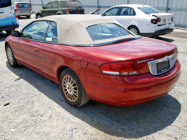 1C3EL55R56N203242 - 2006 CHRYSLER SEBRING TO RED photo 3