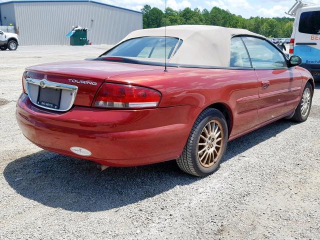 1C3EL55R56N203242 - 2006 CHRYSLER SEBRING TO RED photo 4