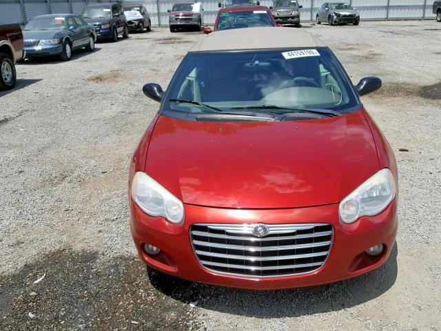 1C3EL55R56N203242 - 2006 CHRYSLER SEBRING TO RED photo 9