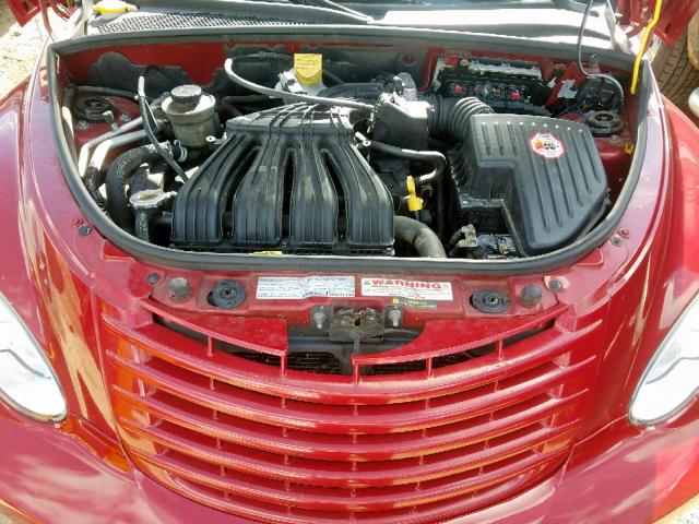 3A8FY48B28T156676 - 2008 CHRYSLER PT CRUISER RED photo 7