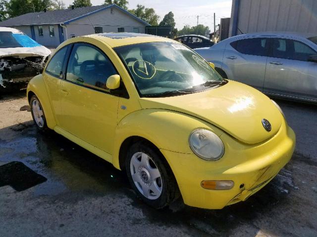 3VWCA21C8YM407715 - 2000 VOLKSWAGEN NEW BEETLE ყვითელი ფოტო 1