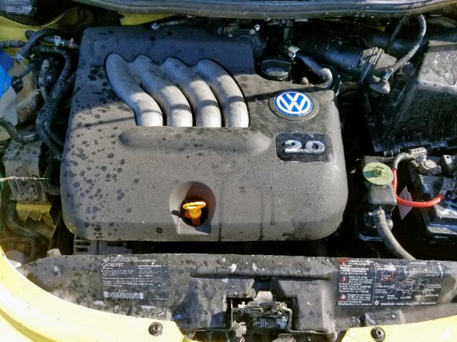 3VWCA21C8YM407715 - 2000 VOLKSWAGEN NEW BEETLE ყვითელი ფოტო 7