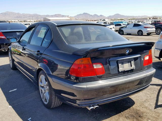 WBAAN37411ND46370 - 2001 BMW 3 SERIES BLACK photo 3