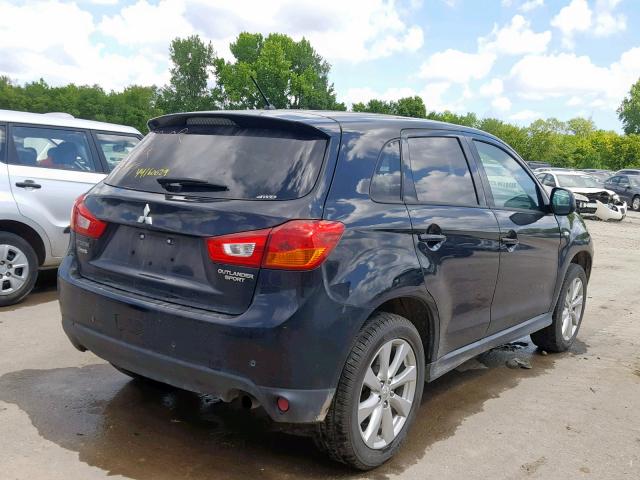 4A4AR3AU7FE060617 - 2015 MITSUBISHI OUTLANDER BLACK photo 4