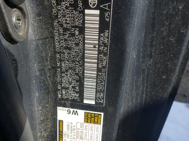 JTKDE167790288635 - 2009 TOYOTA SCION TC 石墨色 照片 10