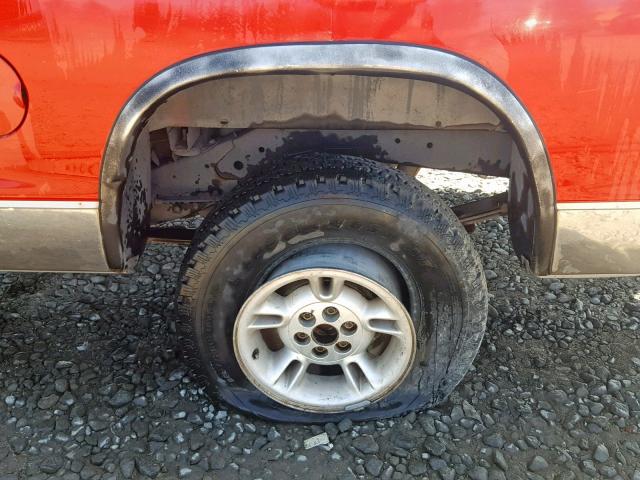 1B7GG23X1VS148880 - 1997 DODGE DAKOTA RED photo 9